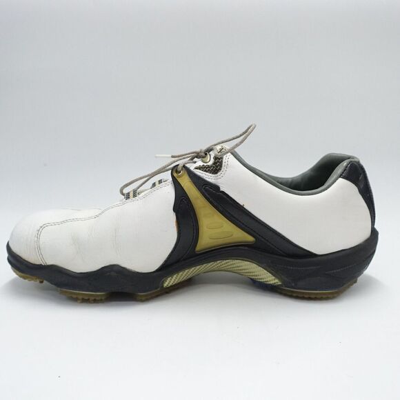 Footjoy Dryjoys 53516 Cleats Shoes Men's Size US 11M White/Black Spikes Lace Up - Picture 3 of 9